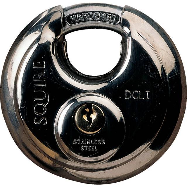 Squire DCL1 Stainless Steel Disc Key Padlock - 70mm