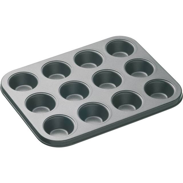 MasterClass Non Stick 12 Cup Mini Tart Pan 26cm x 20cm - Grey