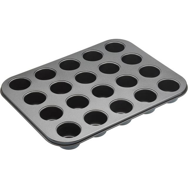 MasterClass Non Stick 20 Cup Mini Bites Tin - Black