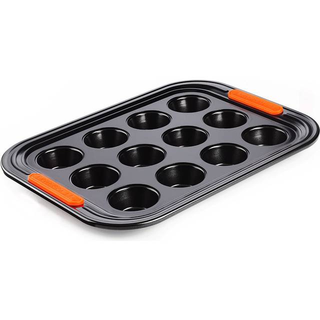 NonStick Carbon Steel Bakeware 12 Cup Mini Muffin Tray Black 30 cm 94101300000000