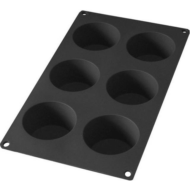 LEKUÉ Muffinform T/6 Stk |Svart |30X17.5X3.5 cm