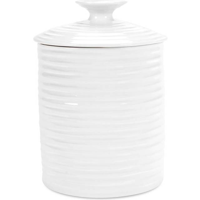 Portmeirion Sophie Conran Ceramic Medium Storage Jar, 1.1 Litre, White