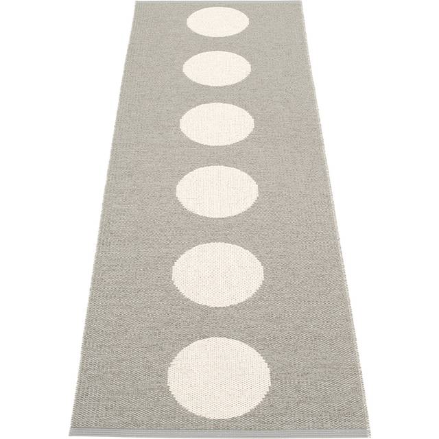 Pappelina Vera Matta Warm Grey/vanilla 70x225 Cm - Mönstrade mattor Pvc Grå - VE9D722