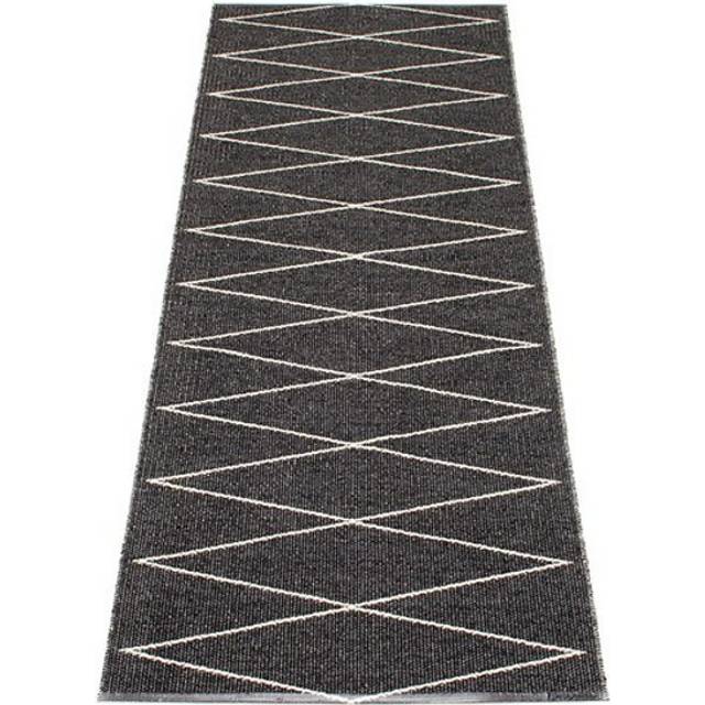 Pappelina Max gångmatta black/vanilla 70x400 cm