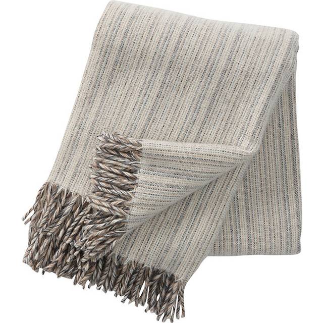 Klippan Yllefabrik Björk ullpläd Natur (beige)