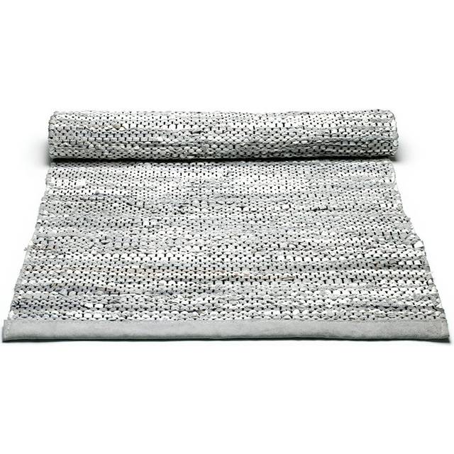 RUG SOLID, Leather rug, Light Grey, 170 x 240 cm