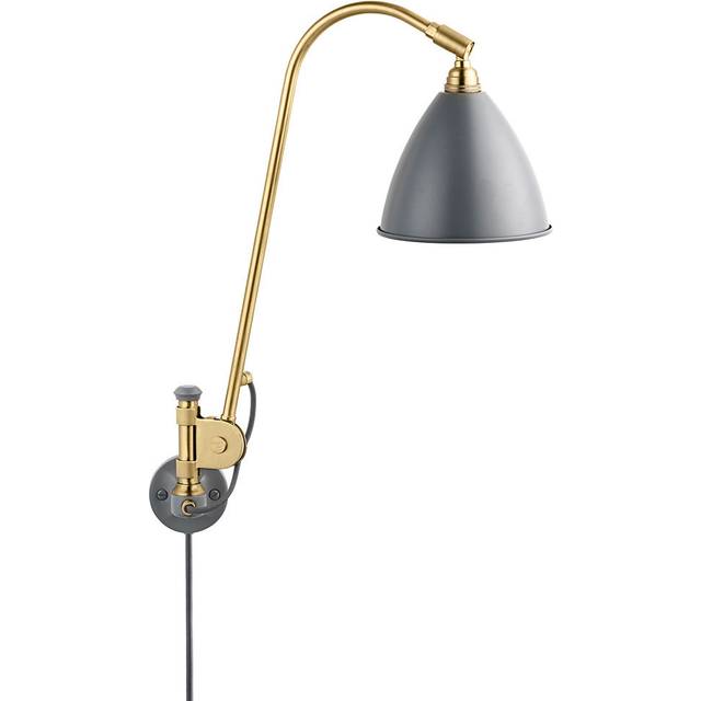 GUBI - Bestlite BL6 Wall Lamp Ø16 Black Brass/Classic White
