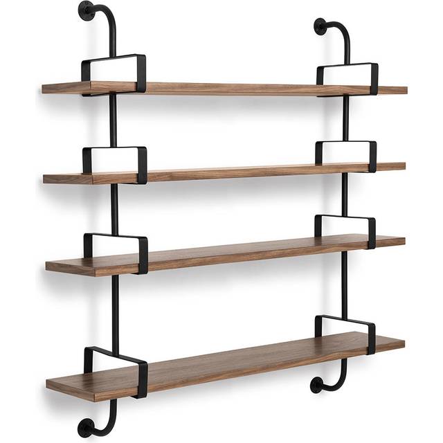 GUBI Demon vägghylla 4 plan oak, 155 cm - Beige