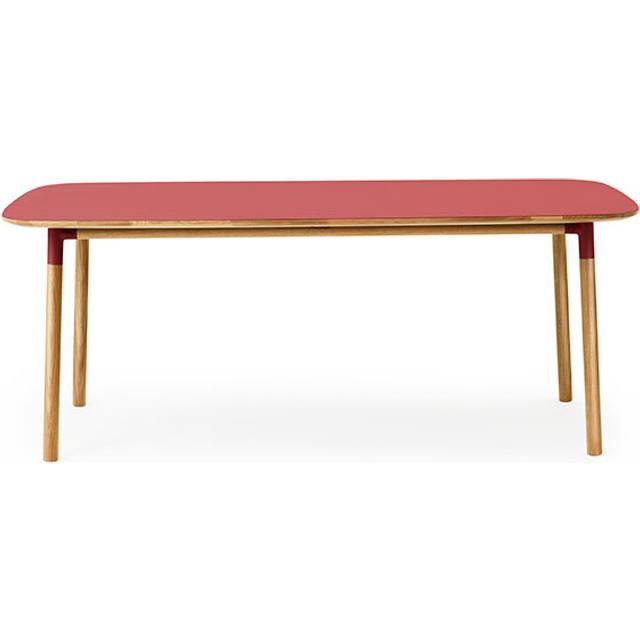 Form Table 95x200 cm, Black/Oak