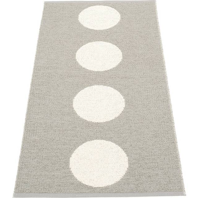 Pappelina Vera Matta Warm Grey/vanilla 70x150 Cm - Mönstrade mattor Pvc Grå - VE9D715