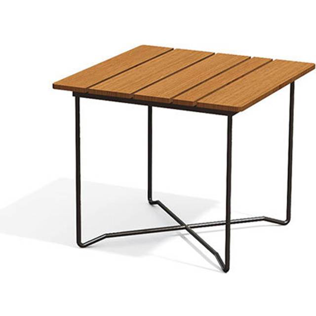 Skargaarden Grinda matbord Teak/svart 85 x 85 cm