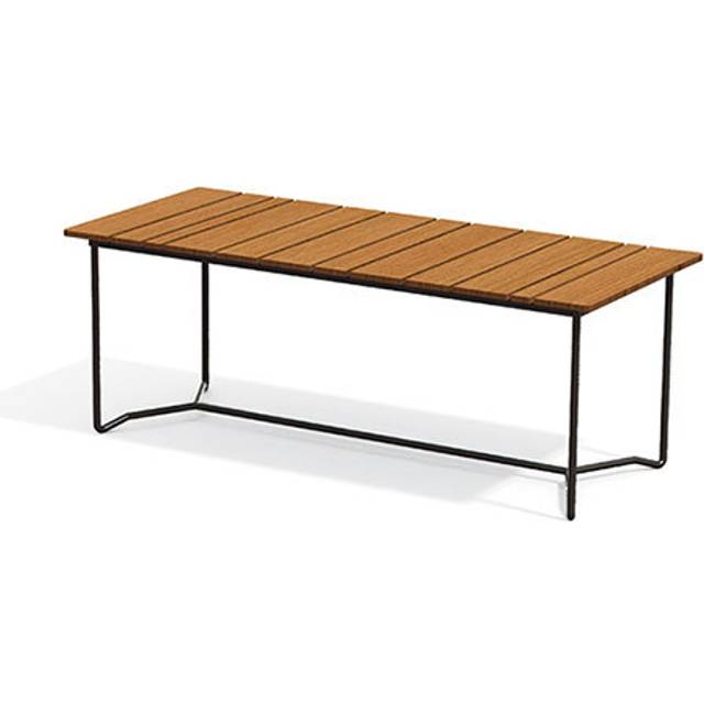 Skargaarden Grinda matbord Teak/svart 200 x 85 cm