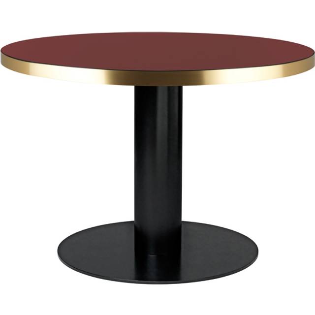 Gubi 2.0 Round Dining Table 110 cm - Black/Black Stained Ash