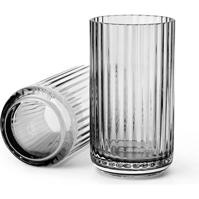 Lyngby Porcelæn - Lyngbyvase H15 burgundy mundblæst glas