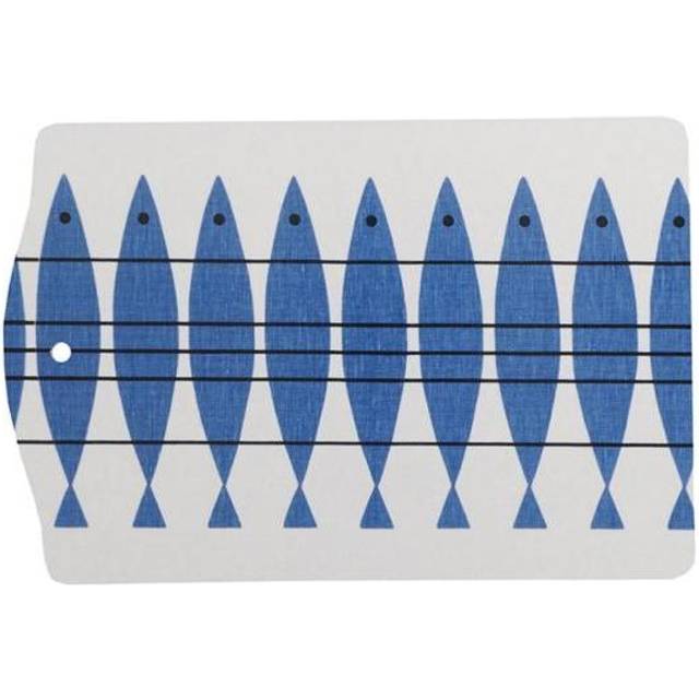 Almedahls Sill serving board white-blue