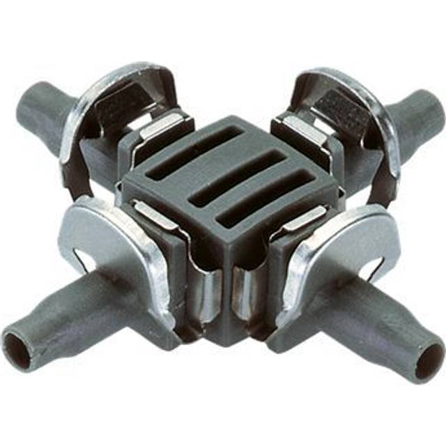 Gardena MICRO DRIP 4 Way Coupling 3/16" / 4.6mm Pack of 1