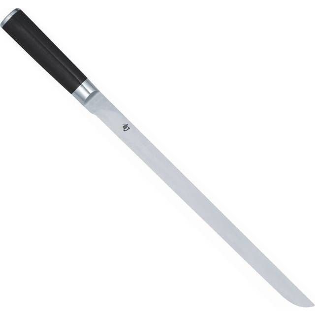 KAI Shun Classic japansk flexibel skinkkniv 30,5 cm bladlängd extra lång – AUS-8A stål – paketkakträhandtag – Tillverkad i Japan – XXL köttkniv smidd laxkniv
