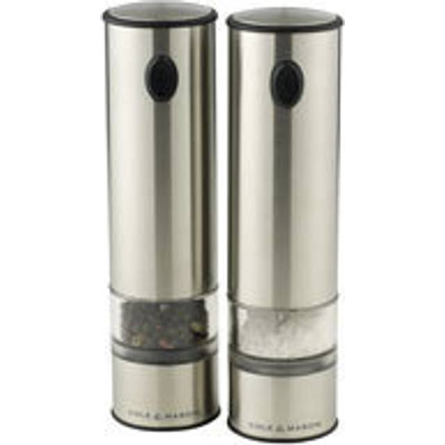 Cole & mason battersea salt and pepper grinder mills battery powered stainless