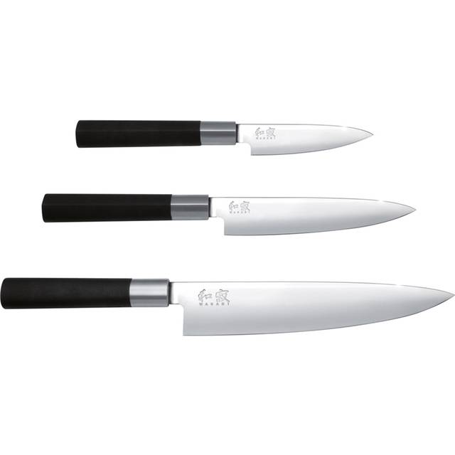 KAI - Wasabi 3-Set Kock 20 cm, All 10 cm, Universal 15 cm - Knivset