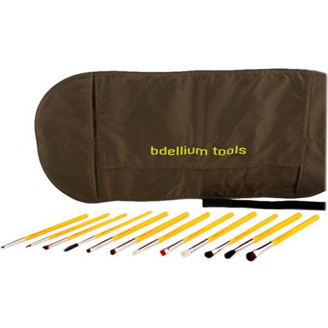 Bdellium Tools, Studio Line, Eyes Brush Set and Pouch, 12 Piece Set