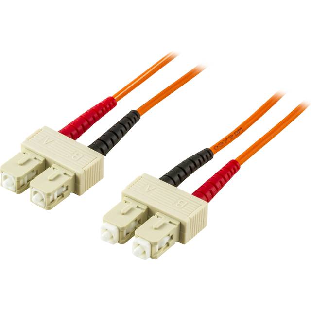 DELTACO fiberkablage SC - SC, duplex, multimode 3m (FB-53)