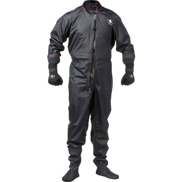 Ursuit MPS Torrdräkt | Tunn torrdräkt för paddling & fiske i GORE-TEX, Small - Svart (Small)