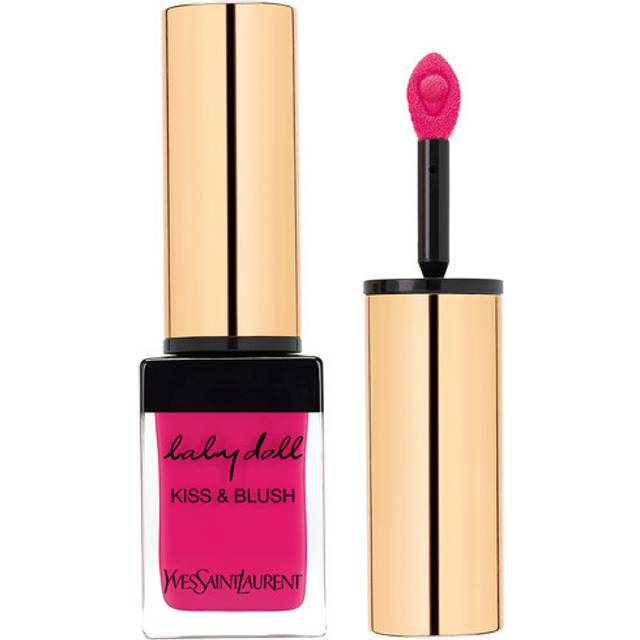 Ysl lip cheek stain kiss & blush blusher lipstick 6 rouge libertine 10ml -