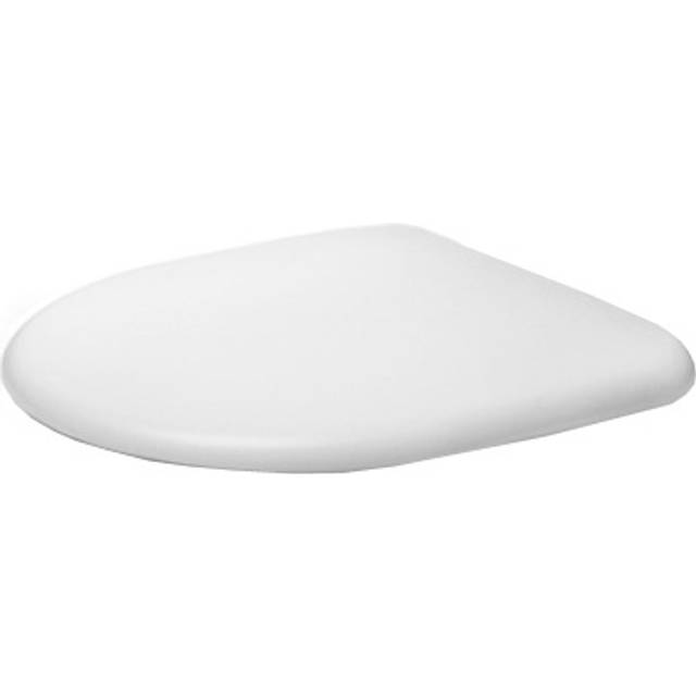 Duravit 0069690000ÂToilet Seat with SoftClose Hinges Stainless Steel White