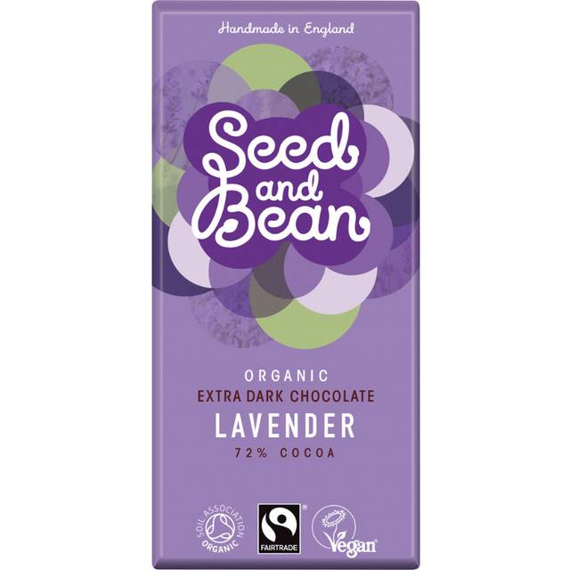 SeedandBean Mörk choklad 72% med lavendel eko - 85 g