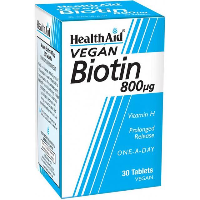 Health Aid Biotin 800ug Tablets 30 Tablets