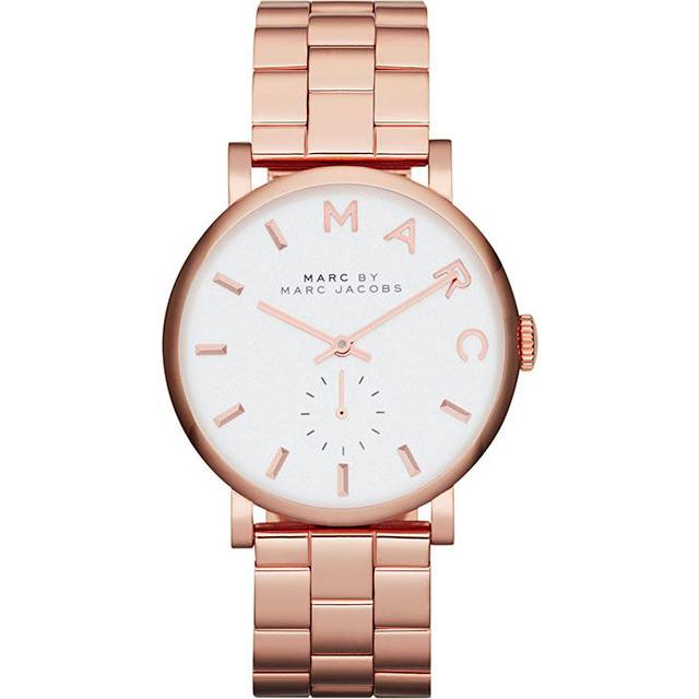 Marc Jacobs MBM3244 Baker Rose Gold Plated Ladies Watch - Black (One Size)