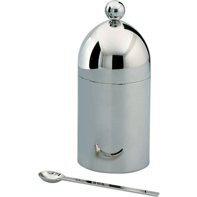 Alessi - 90024 Sugar Bowl - edelstahl/glänzend poliert/H 15,3cm / Ø 6,8cm/27cl - stainless steel (15.3 x &#8960;6.8cm)