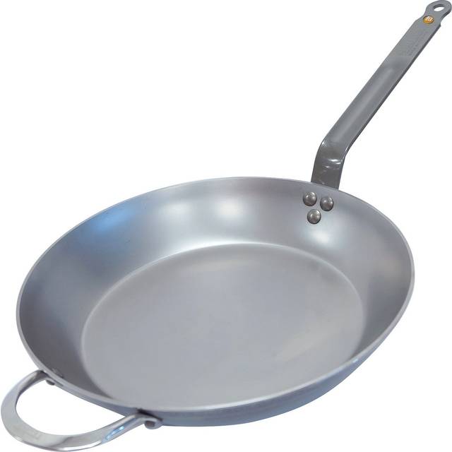 DE BUYER 5610.32 Stekpanna, Rostfritt Stål, Silver, 32 cm Diameter