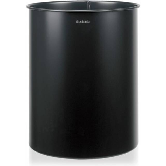 Brabantia Matt Black Metal Paper Bin 15Ltr (Each)
