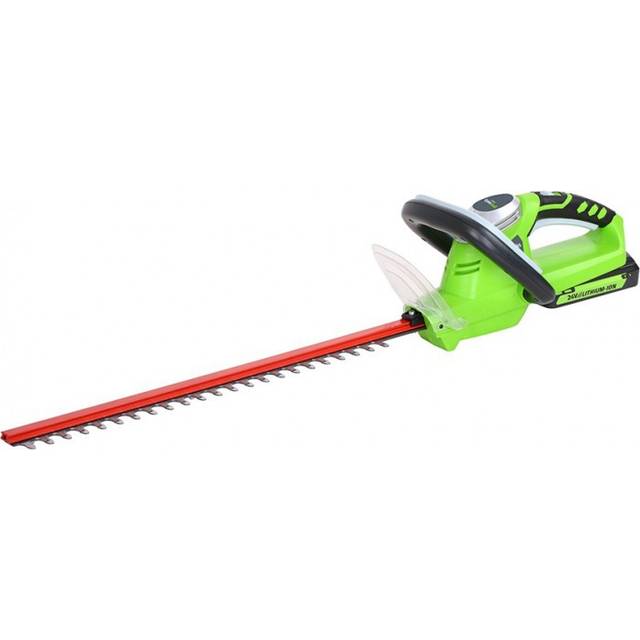 Greenworks 24v Cordless Hedge Trimmer (Tool Only), Green