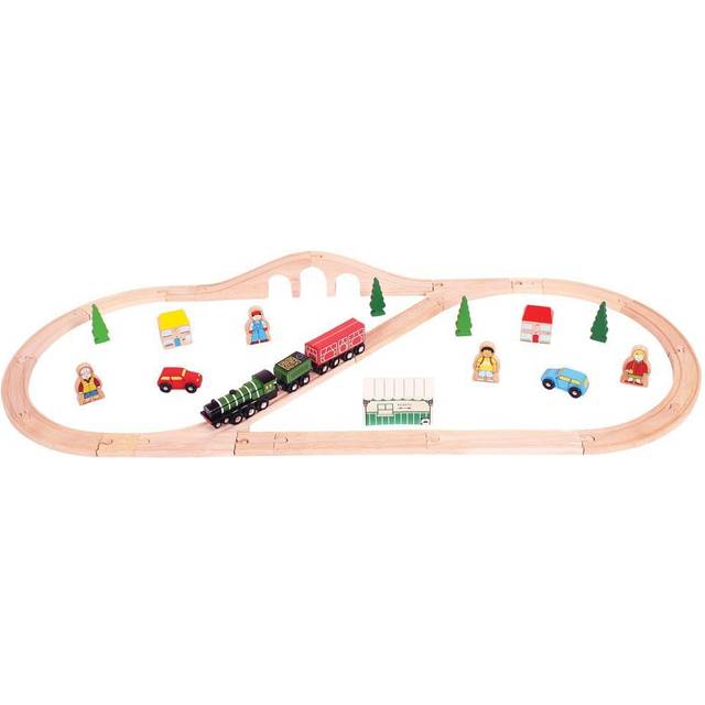 Bigjigs Toys Bigjigs Rail Wooden Flying Scotsman Train Set, Multi