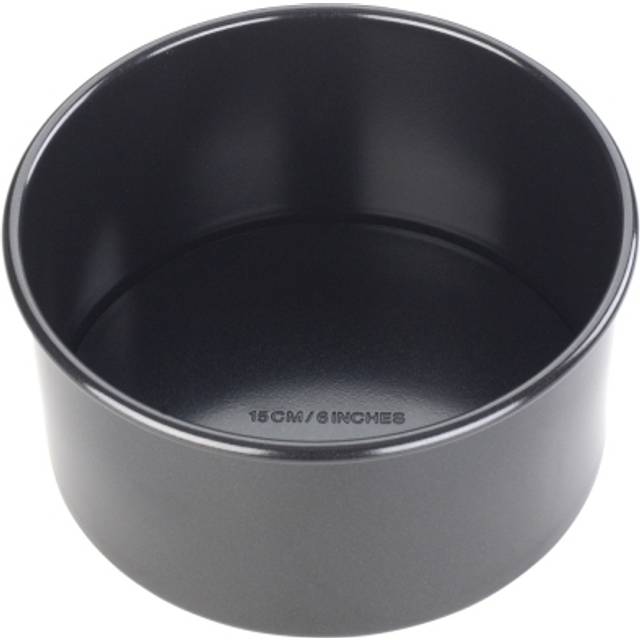 Tala Performance, rund djup kakform, professionell mätare kolstål med Eclipse non-stick beläggning, 15 cm/6 tum kakpanna; perfekt för kakor och firande bakar, svart