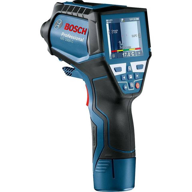 Bosch Professional infraröd Termometer GIS 1000 C (med app-funktion, temperaturintervall: –40 °C till 1 000 °C, 4x AA-batteri, i kartong)