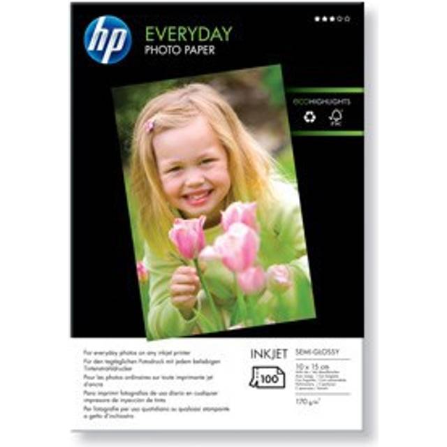 HP Everyday Glossy Photo Paper-100 sht/10 x 15 cm