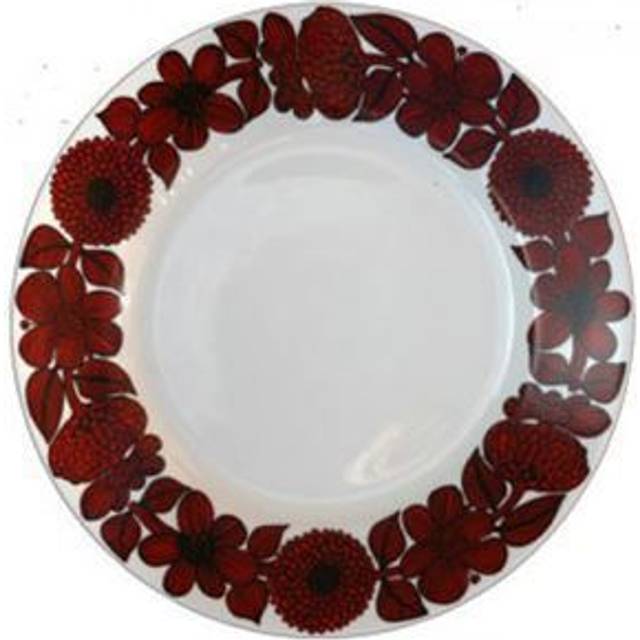 Gustavsbergs Porslinsfabrik Röd Aster tallrik Ø 28 cm