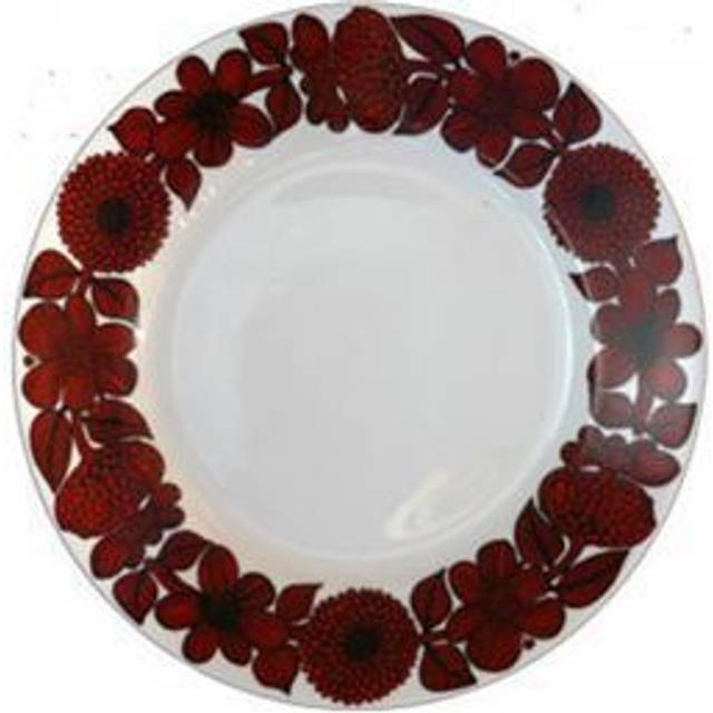 Gustavsbergs Porslinsfabrik Röd Aster tallrik Ø 22 cm