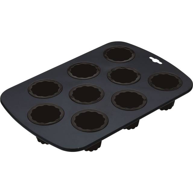 MasterClass Non-Stick Nine Hole Canels Pan - Black