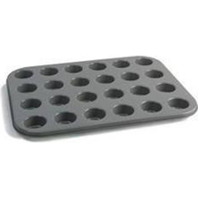Jamie Oliver JB1065 Bakeware Range Non-Stick Mini Muffin Tray with 24 Holes - Carbon Steel, Harbour Blue