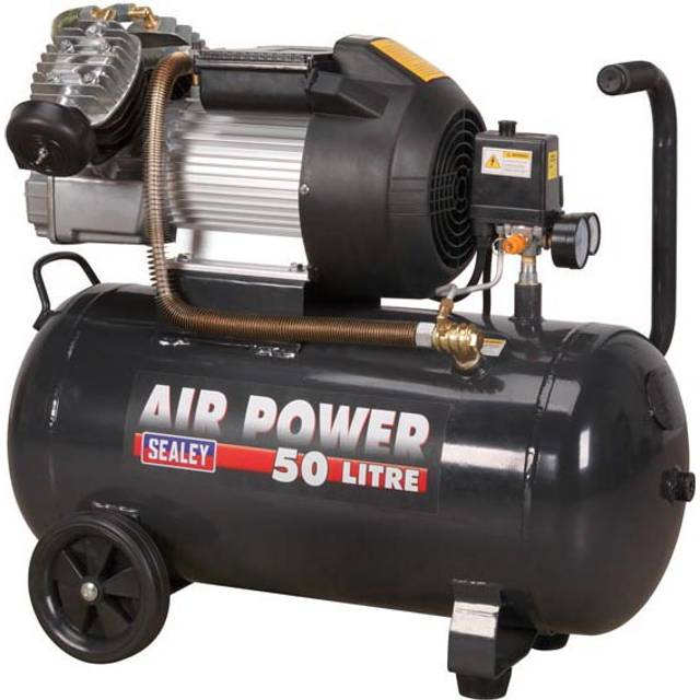 Sealey 50l V-twin Direct Drive Air Compressor 3hp Sac5030ve