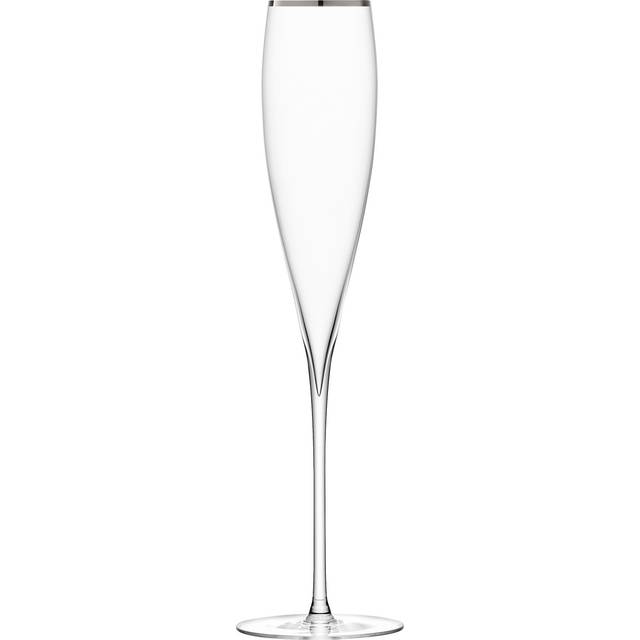Personalised LSA Savoy Champagne Flutes - Set of 2 - Sans Serif