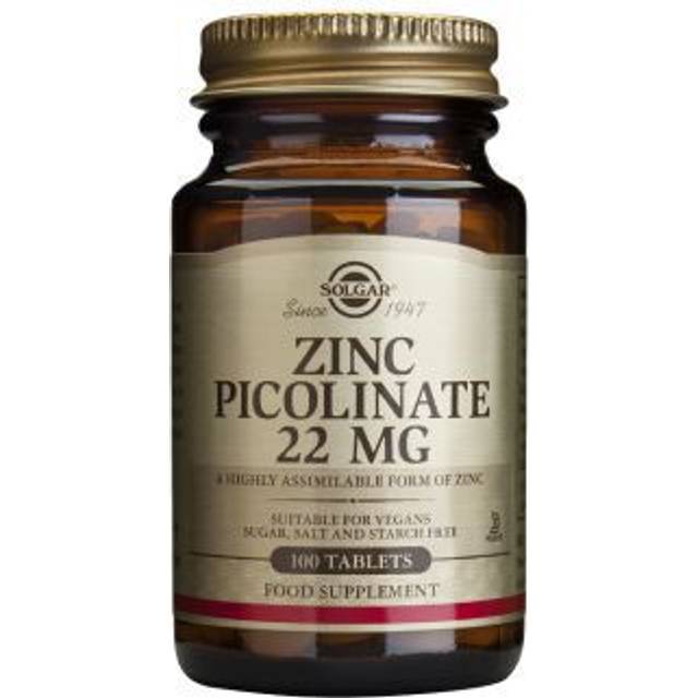 Solgar Zinc Picolinate, 100 tabl