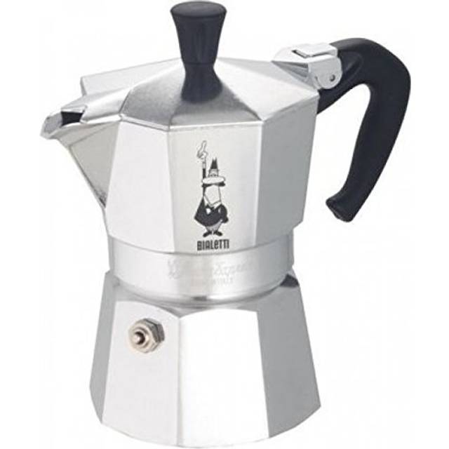 Bialetti – Moka Express: Klassisk Espressobryggare För Spishäll, Kokar Riktigt Italienskt Kaffe, Kaffebryggare Moka 18 Koppar (800 Ml), Aluminium, Silver