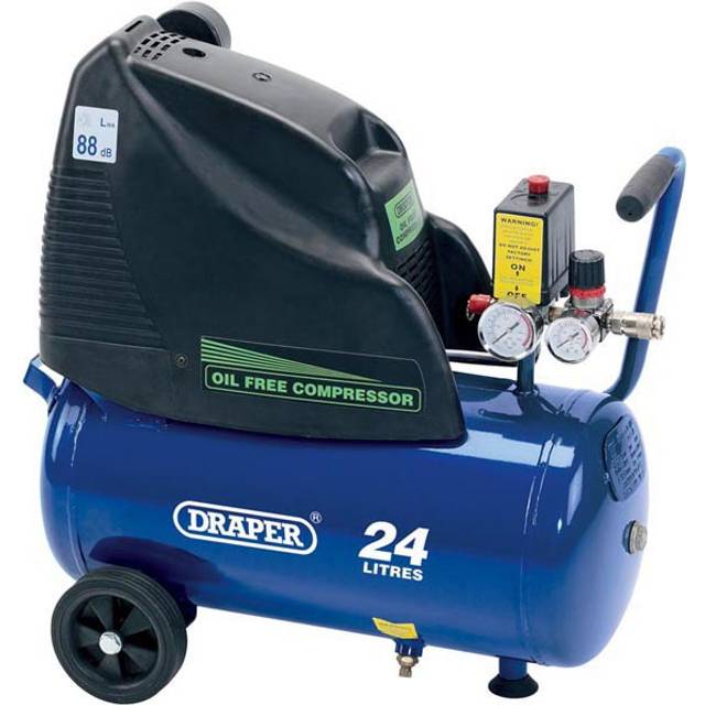 Draper Direct Drive Oil Free Air Compressor, 24L, 1.1kW