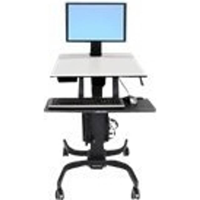 Ergotron WorkFit-C Single LD Sit-Stand Workstation Black Grey Multimedia cart