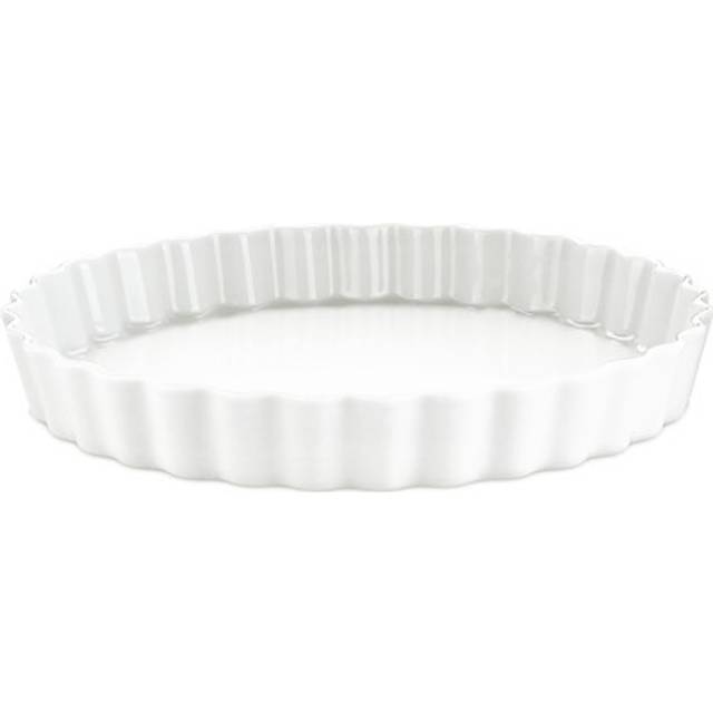 Pillivuyt - Rund Tærteform - Eldfast skål - Nr 11 - Hvid - 33 cm - 33 cm